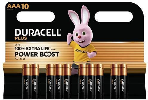 Duracell Plus Alkaline Batterien AAA 1,5V, 10 Stück - Bild 1