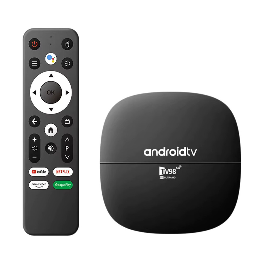 CLIBABIQBOX TV98 ATV H313 Smart Android 13 TV-Box mit Dual-WLAN, 4G/5G, Bluetooth 5.0 und Sprachsteuerung in Schwarz - Bild 4