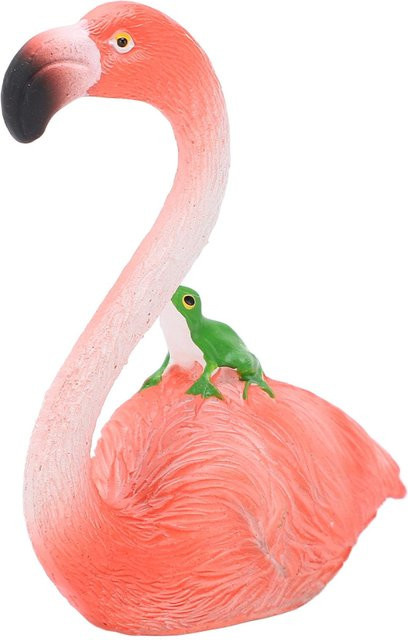 Dekorative Flamingo Statue von GoolRC in Rosa und Weiß im tropischen Stil für deinen Schreibtisch - Bild 1