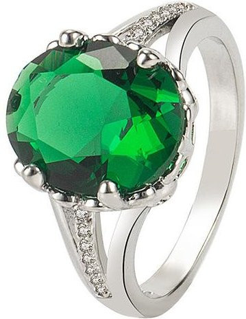 YIRAN Jewelry Ring, 925 Silber, Beryll, Zirkonia, Damen - Bild 1