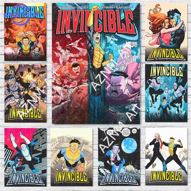 KAYOU Superhelden-Comic Invincible Wandkunst Leinwandgemälde in Mehrfarbig - Bild 1