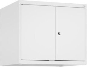 C+P Aufsatzschrank Classic PLUS mit 2 Abteilen, Weiß, B/T/H: 50 x 60 x 50 cm, Stahlkonstruktion mit Zylinderschloss - Bild 1