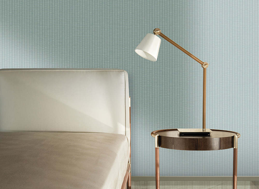 Armani Casa Tapete Shinjuku 9805 in Grün und Blau aus Vinyl - Bild 1
