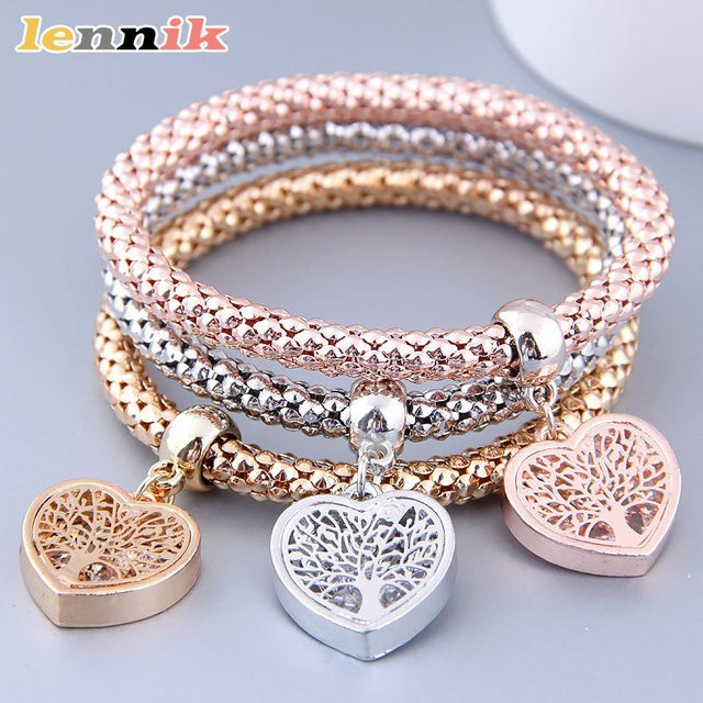LENNIK Armband, Bicolor, Baum- und Seestern-Anhänger, Damen - Bild 1