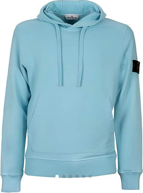 Stone Island Pullover mit Kapuze, Langarm, Sweatshirt, Herren, Himmelblau - Bild 1