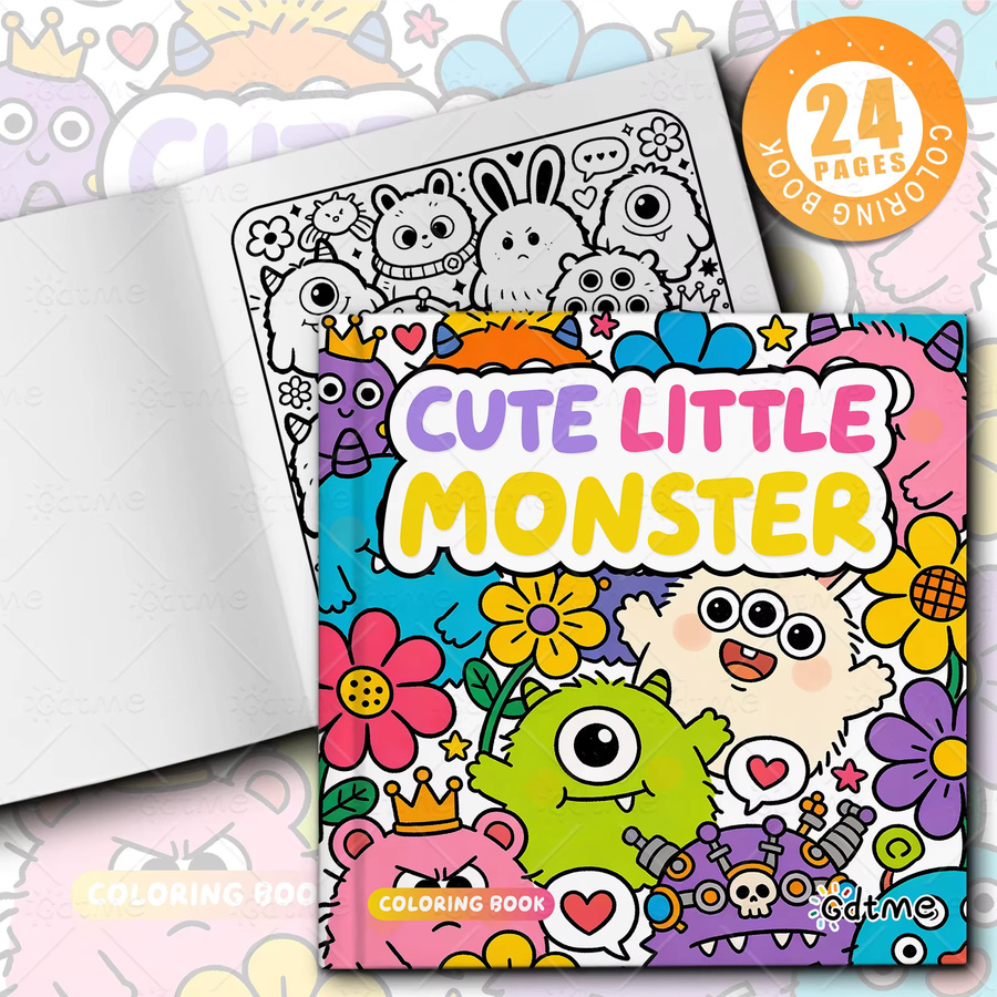 GDTME Kleines-Monster-Malbuch, Fantasy, ab 14 Jahre - Bild 2