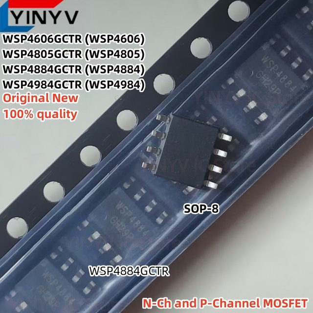 20 Stück RONGXINYUAN MOSFET Set N-Kanal und P-Kanal SOP-8 in Schwarz - Bild 1