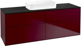 Villeroy & Boch Finion Waschtischunterschrank in Peony Matt Blau, B/T/H: 160 x 60,3 x 50,1 cm - Bild 1
