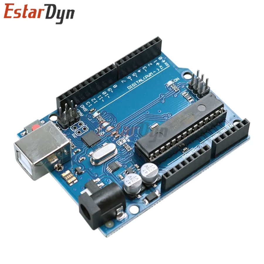 Estardyn UN0 R3 Entwicklungsboard ATmega328P mit USB-C Kabel in Blau für DIY-Lernprojekte - Bild 2