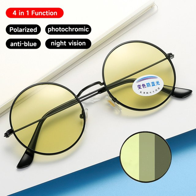 Blanche Michelle Sonnenbrille, Rund, Vollrand, Metall, Unisex - Bild 1