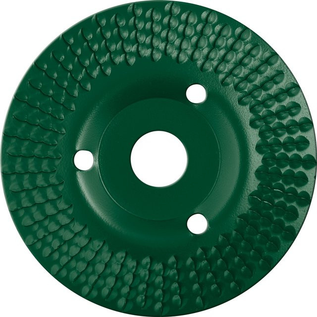 Parkside Winkelschleiferzubehör Raspelscheibe für Holz, 125 mm, Grün - Bild 1