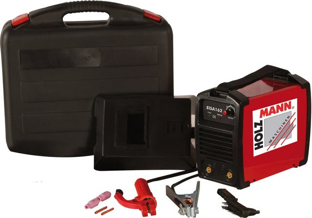 Holzmann Elektroden Inverter Schweißanlage EISA 162 MMA in Rot - Bild 1
