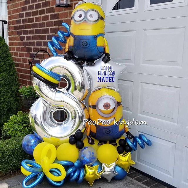 Beast Kingdom Gelbe Bananen-Mann Themen-Ballons aus Latex für Kindergeburtstag und Party Dekoration - Bild 1