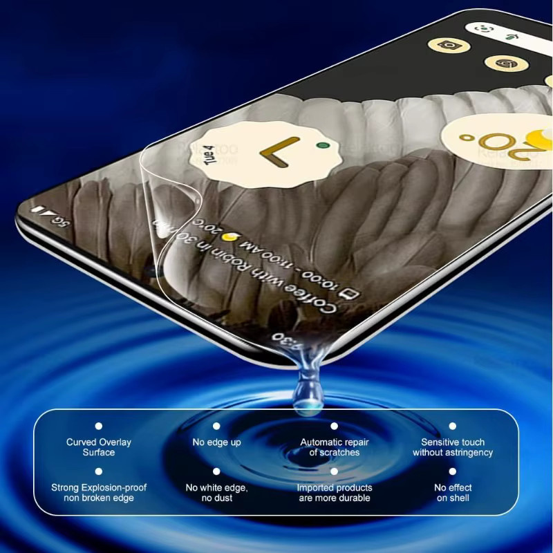 5 Stück Hydrogel-Displayschutz Folie für Google Pixel 11 10 9 8 7 6 Pro XL und Pixel 9A 8A 7A 6A in Transparent - Bild 4