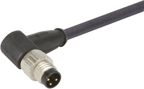HARTING Sensor-Aktor-Steckverbinder konfektioniert, Farbe: Schwarz, Material: Messing, Kabellänge: 3 m - Bild 1