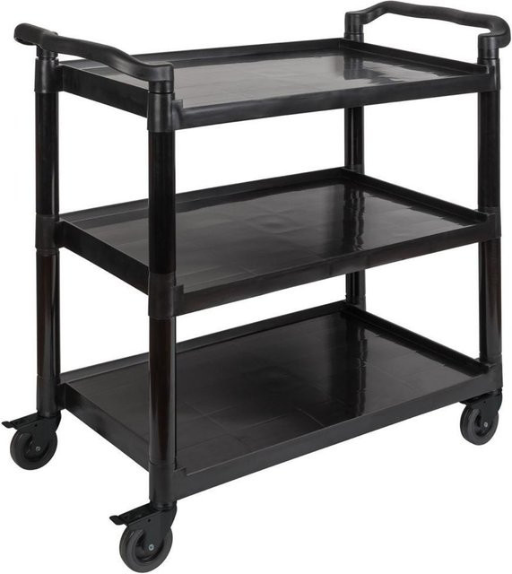APS Servier- und Transportwagen READY in Schwarz, B/T/H: 50 x 50 x 96 cm - Bild 1