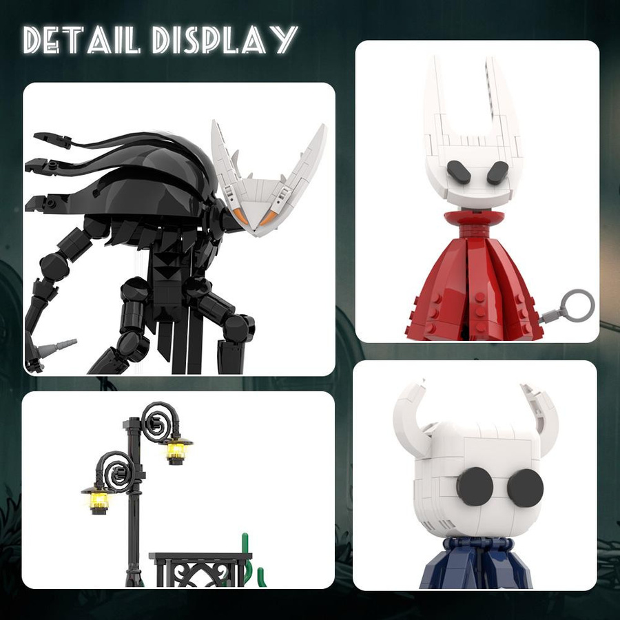 Gobricks Hollow Knight Straßenlaternen-Szene Baustein-Set Actionfigur ab 14 Jahren - Bild 2