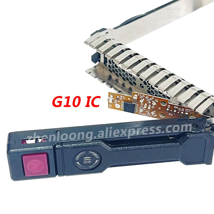 10 Stück HP HDD Tray Caddy 2.5 Zoll für SAS und SATA, Farbe Schwarz, kompatibel mit DL380 G8 G9 G10 und DL360p, Ersatzteil 651697-001 651687 - Bild 3
