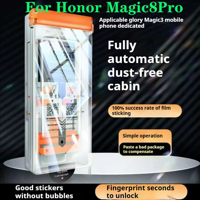 MAOSENGUOJI Keramikfolie als gebogener Displayschutz für Honor Magic 8 Pro, transparent - Bild 2