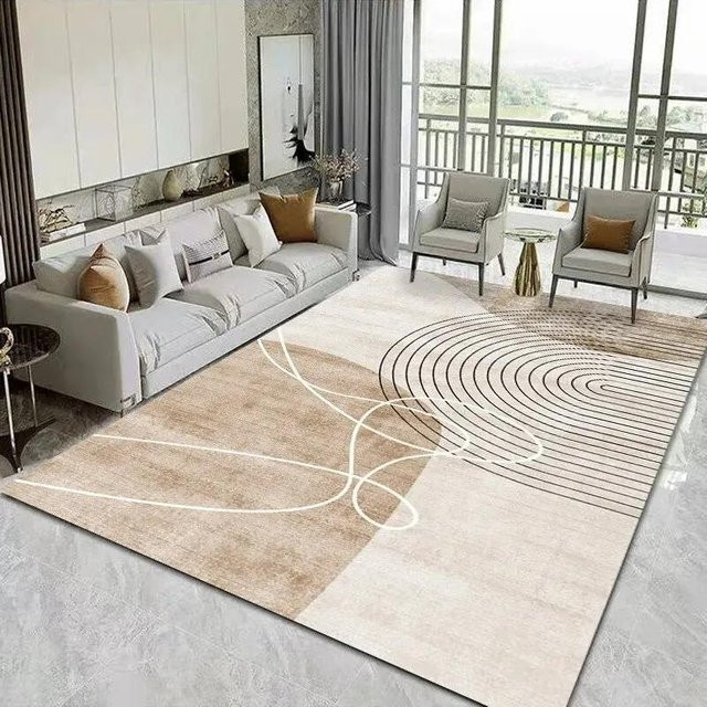 YISONG Teppich in Beige, Modernes Orient-Design, Waschbar und Rutschfest, B/H: 120 x 80 cm - Bild 1