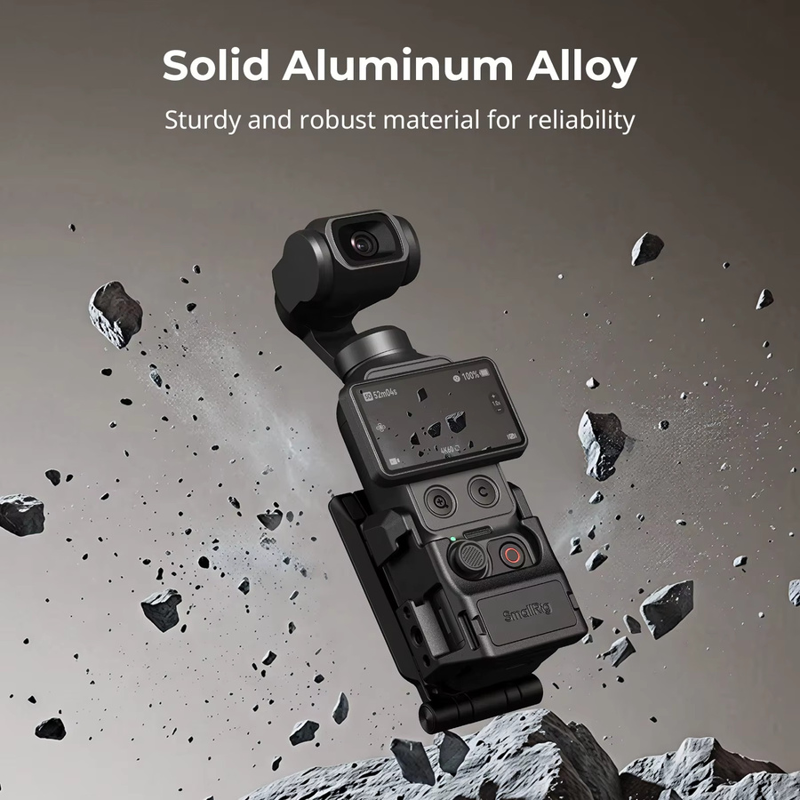 SmallRig 6003 6004 Magnetischer Rabbit Cage für DJI Osmo Pocket 4, 270 Grad verstellbarer Arca Swiss 1/4 Zoll Schraub-Tischhalter, Schwarz - Bild 4