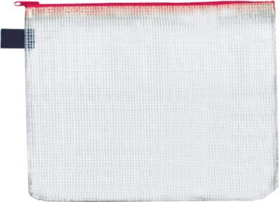 FolderSys Reißverschluss-Sammelbeutel für DIN B6, rot, 10 Stück, B: 23,0 cm, H: 18,3 cm - Bild 1