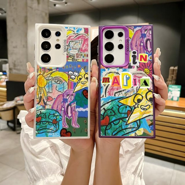 LATIN MAFIA Silikon Handyhülle für Samsung Galaxy S25 Edge S24 S23 S22 S21 S20 Ultra in Bunt und Silber - Bild 1