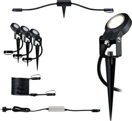 Paulmann Sting Plug & Shine ZigBee LED-Gartenstrahler-Starter-Set, 3er Set, 18W, Warmweiß, Anthrazit - Bild 1