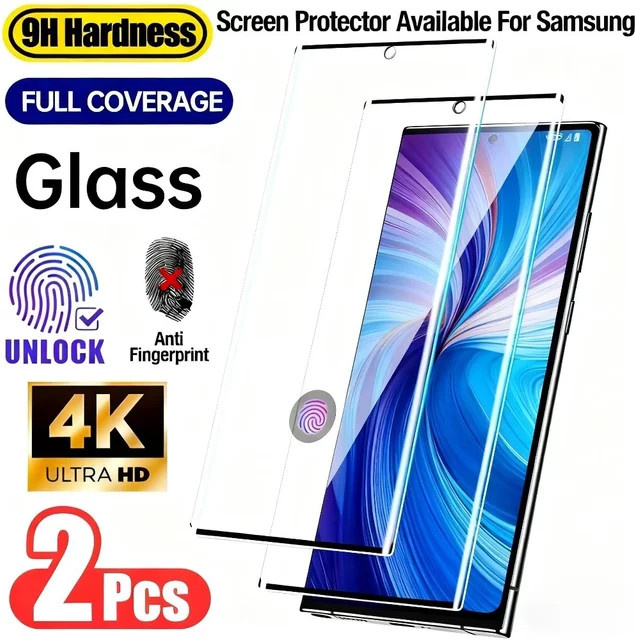 2 Stück Samsung Galaxy S24 Displayschutz aus gehärtetem Glas, Ultra Clear, transparent - Bild 1