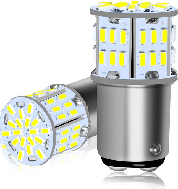 P2MAX Ultra helle LED Autolampen Weiß 12V für Bremse Rückfahrlicht und Nebelscheinwerfer - Bild 1