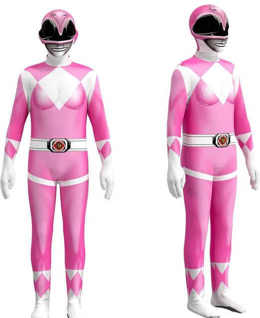 TinyJoy Power Rangers Kostüm, Jumpsuit und Charaktermaske, Rosa / Pink - Bild 1