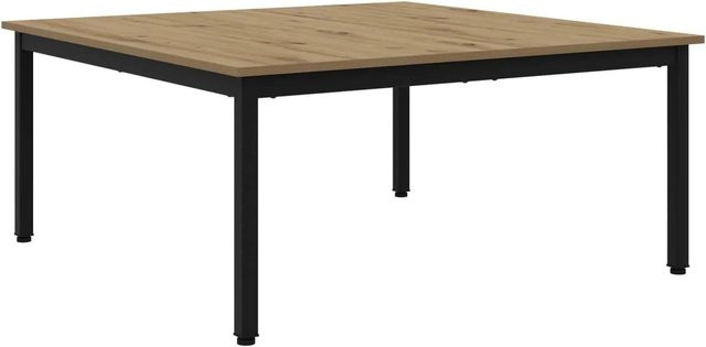 vidaXL Couchtisch modern in Eiche, braun, B/T/H: 100 x 100 x 45 cm - Bild 1