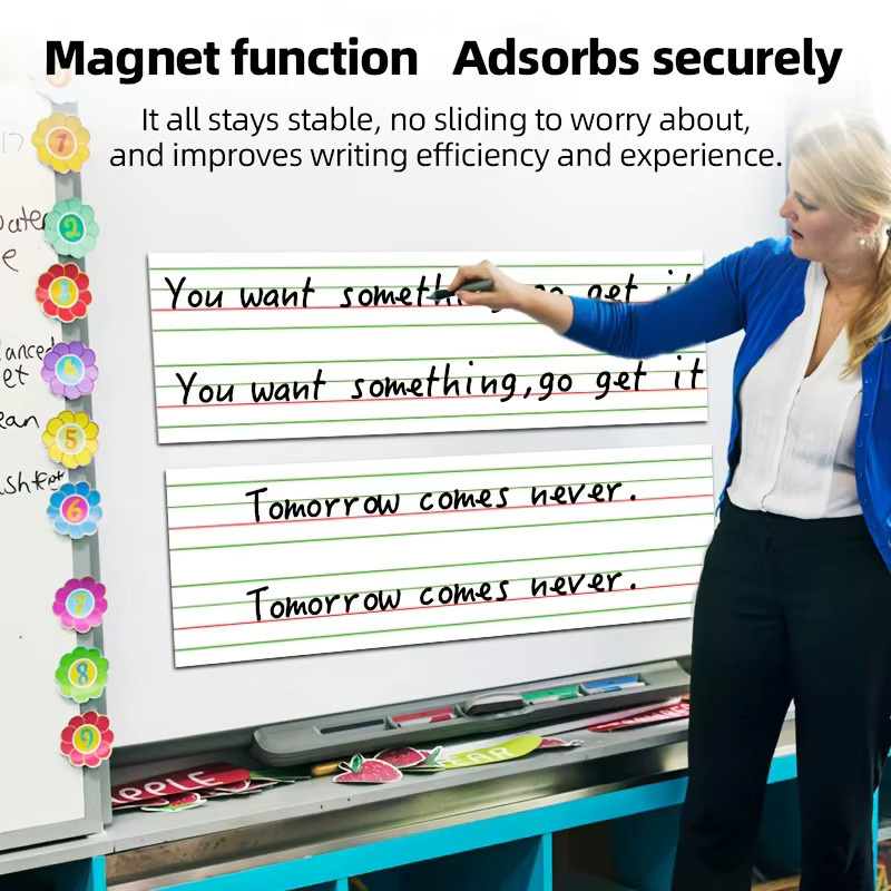 Magnetisches und wiederverwendbares Englisch-Kalligraphie-Handschrift-Übungsset in Weiß - Bild 2