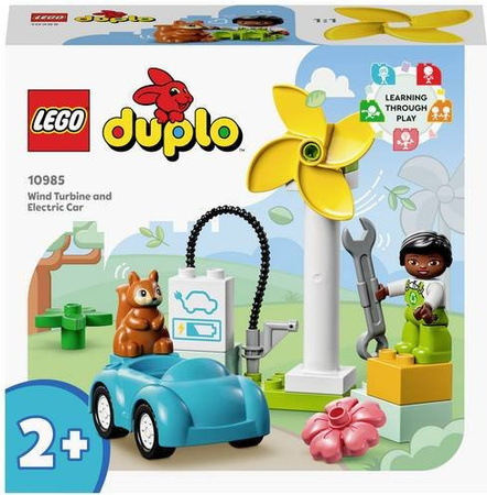 LEGO DUPLO Windrad und Elektroauto Set für Kinder ab 2 Jahren