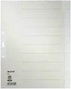 Leitz Ordnerregister DIN A4 Überbreite volle Höhe in Grau und Weiß - Bild 1