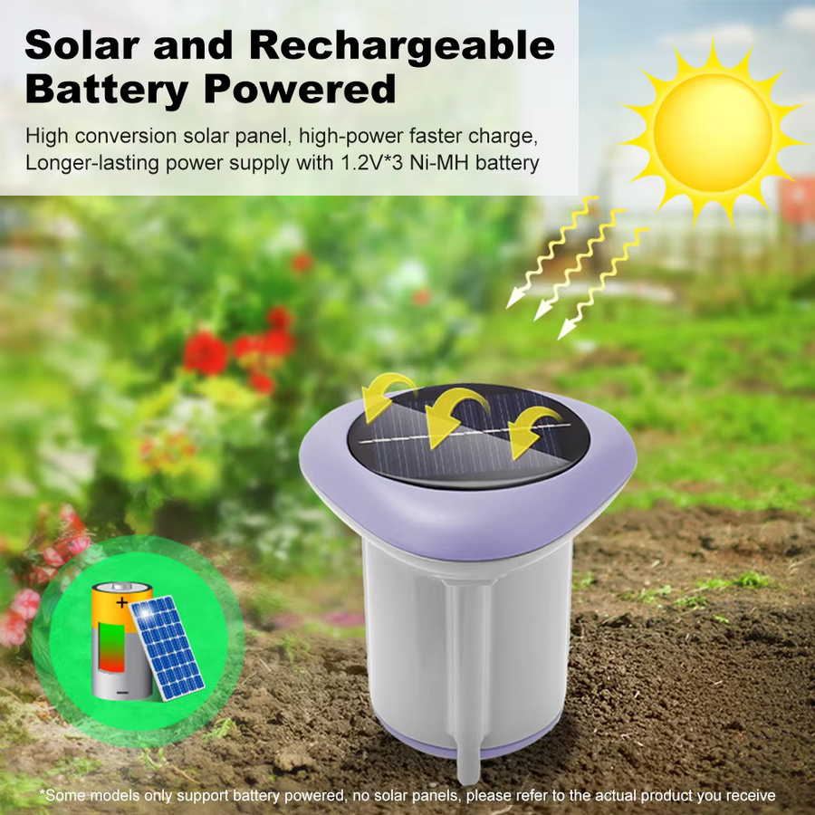 MANHOT Zigbee Smart Solar Bodensensor IP66 Wasserdichter Temperatur- und Feuchtigkeitsdetektor in Weiß für Haus, Garten und Pflanzen via Smart Life - Bild 3