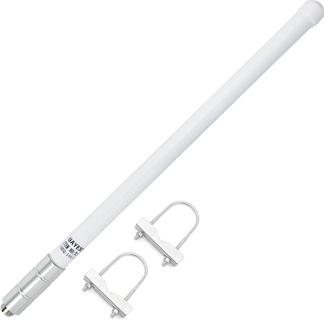 YNIBST VHF-Fiberglas-Mobilfunkantenne in Weiß, 2 Meter, 136–174 MHz Basisantenne mit SO239-Anschluss für Amateurfunkgeräte und mobile Transceiver - Bild 1