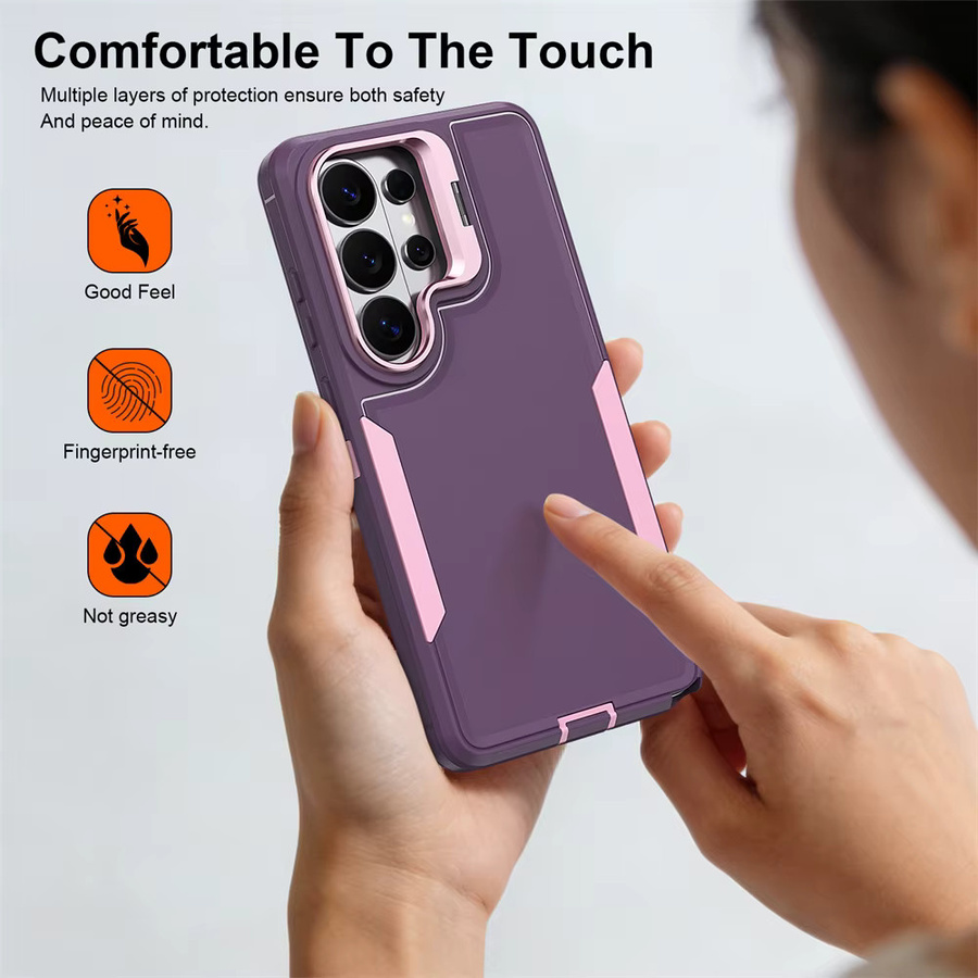 OTT Armor Box robuste Schutzhülle für Samsung Galaxy S26 Ultra S25 Edge S24 S23 S22 S26FE A57 A37 A07 A17 sturzsichere Vollabdeckung in Transparent oder Purple - Bild 4