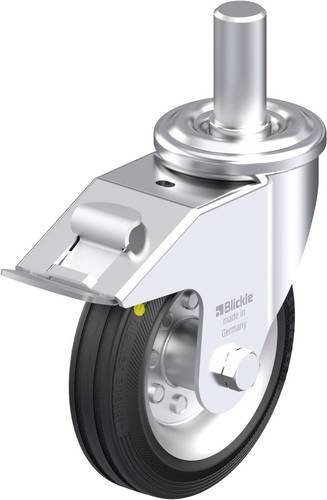 Blickle Stahlblech-Lenkrolle LEZ-VE 150R-27-FI-EL in Silber, Rad-Durchmesser: 15 cm, Tragfähigkeit: 135 kg - Bild 1
