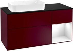 V&B Waschtischunterschrank Finion in Weiß, B/T/H: 120 x 50,1 x 50,1 cm - Bild 1