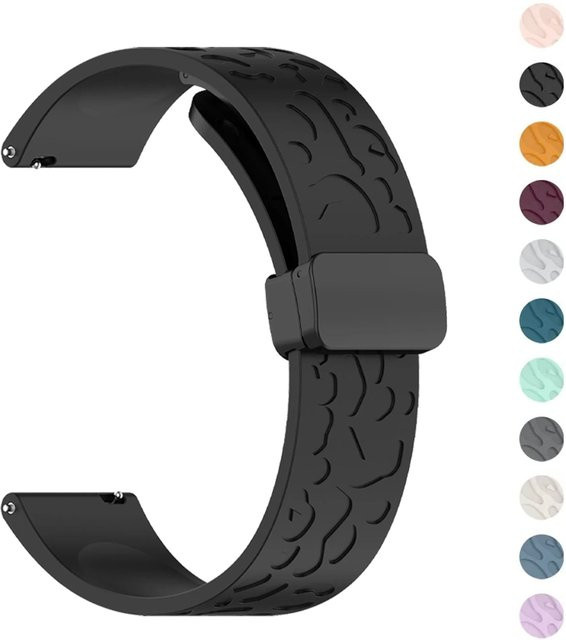 OAKCHARM Uhrenarmband, Silikon, magnetisch, Schwarz, Unisex - Bild 1