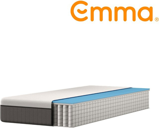 Emma Original II Hybrid Matratze mit Taschenfedern und Memory Foam, Weiß, B/T/H: 90 x 200 x 22 cm - Bild 1