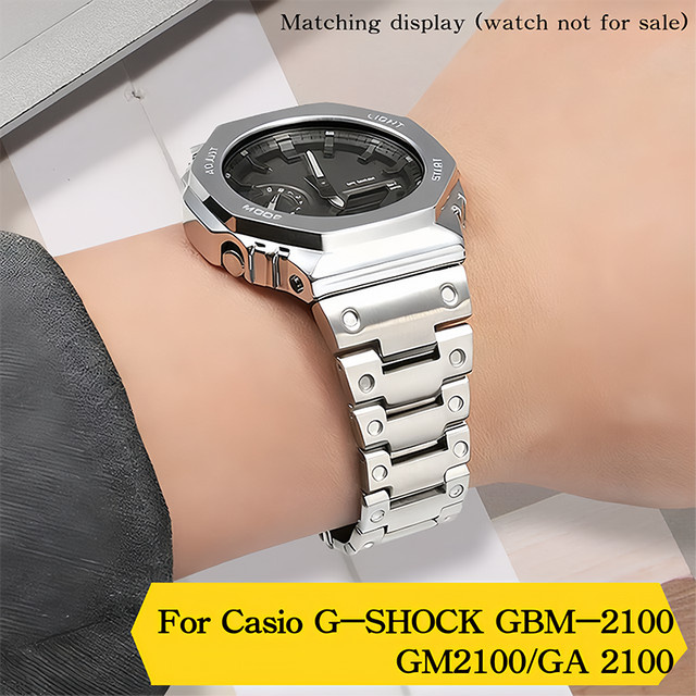 Casio Uhrenarmband Edelstahl, Silber, Herren - Bild 1