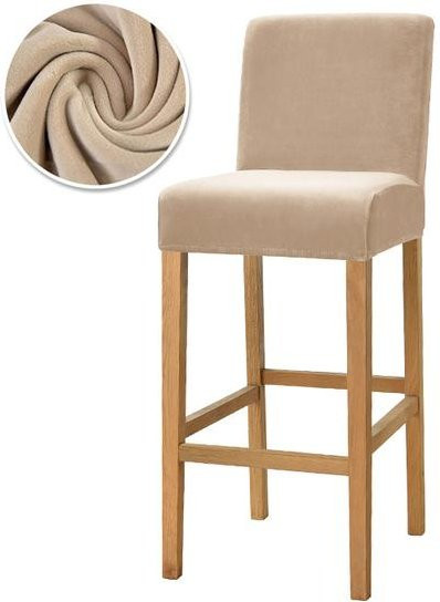 Dehnbarer Samt Stuhlbezug von Leorate für Esszimmer und Sessel, Waschbarer Mikrofaser Überwurf - Bild 1