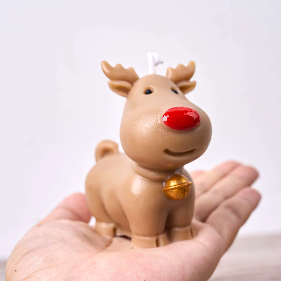 UDOCOOL 3D Elch Silikonform für DIY Duftkerzen, Seife und Gips für Weihnachtsdeko und Handwerk - Bild 2