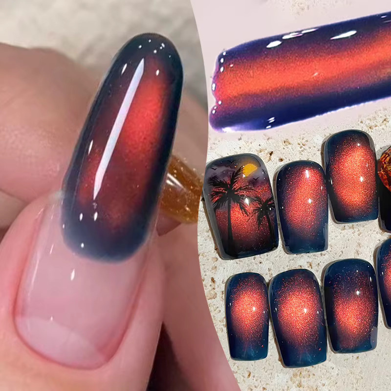 BORN PRETTY Blazing Sky Magnetic Gel Nagellack, 10 ml, schimmernd - Bild 2