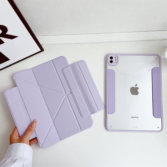 Abnehmbare magnetische Schutzhülle für Apple iPad Air und iPad Pro in Schwarz und Lila - Bild 1