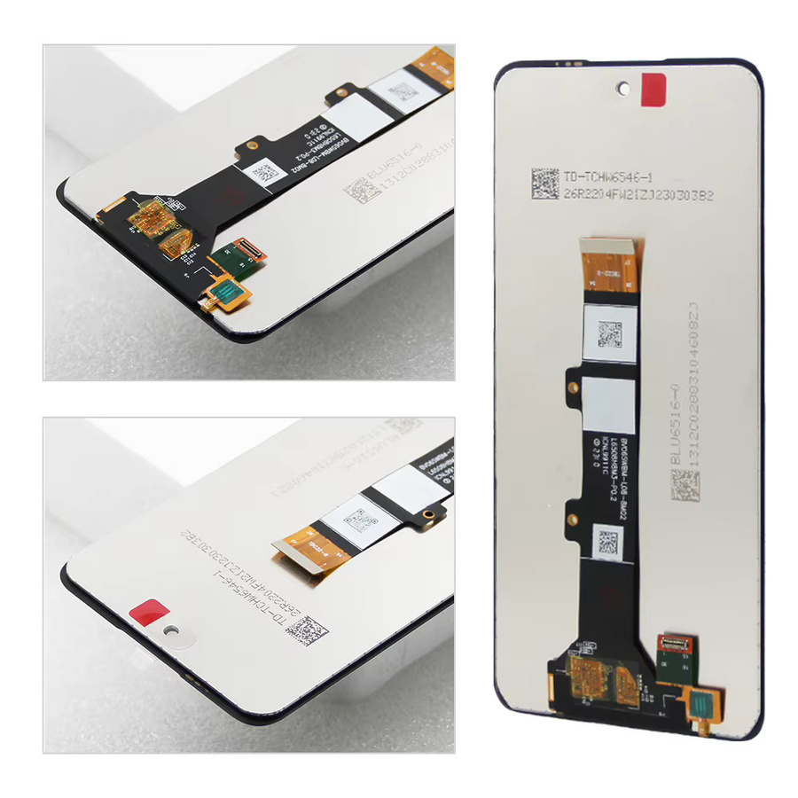 Motorola Moto E32 LCD Display Touchscreen Digitalisierer Baugruppe mit Rahmen in Schwarz - Bild 4