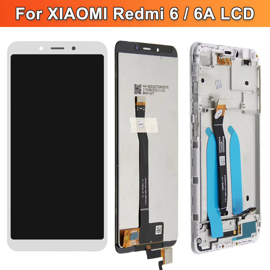 Xiaomi Redmi 6 LCD Display Touchscreen Digitizer Montage mit Rahmen in Schwarz 5,45 Zoll - Bild 3
