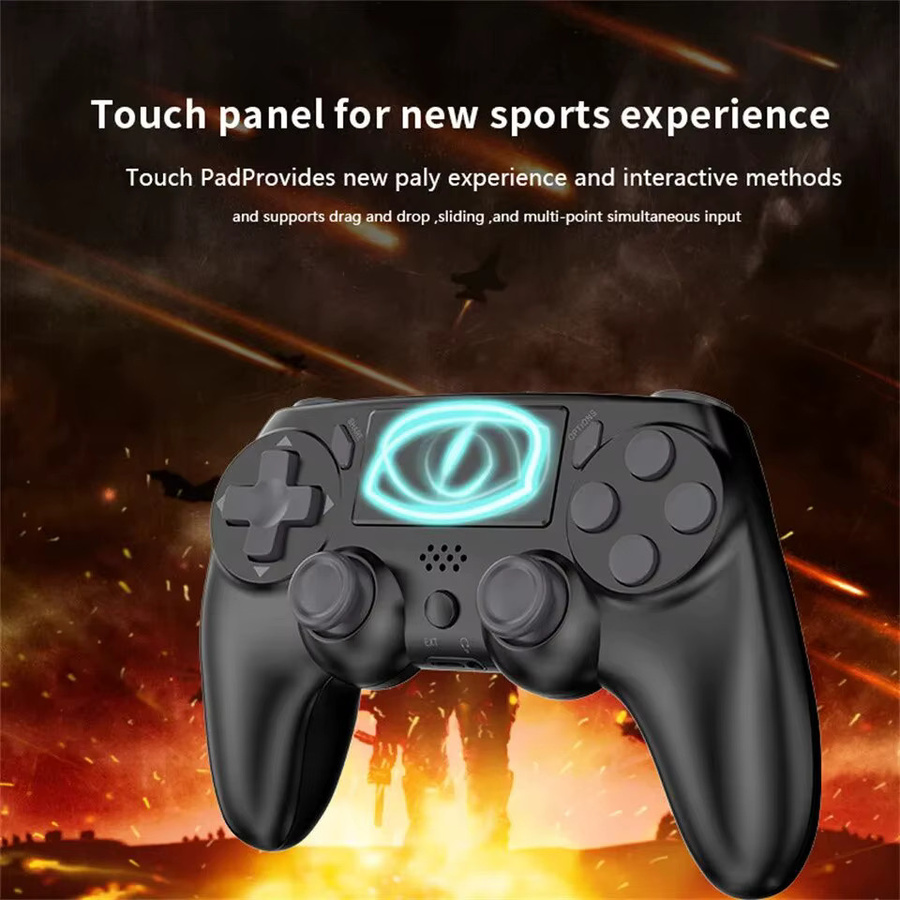 Gaminja Wireless Gamepad Bluetooth Game Controller mit sechsachsigem Gyro und Dual Vibration für PS4, PS3 und PC in Schwarz oder Weiß - Bild 2